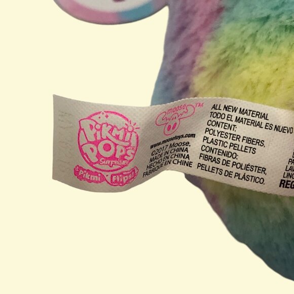 Pikmi Pops Pikmi Flips 2017 Cotton Candy 4" Noodle The Unicorn Reversible Plush - Picture 6 of 6
